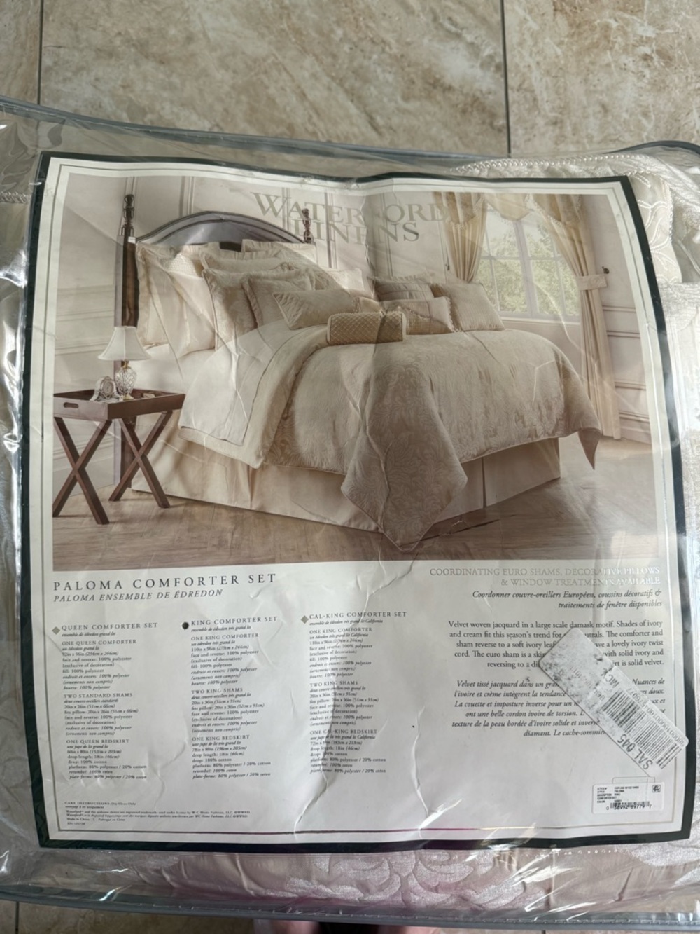 Waterford Paloma Comforter Set - Ivory Cream